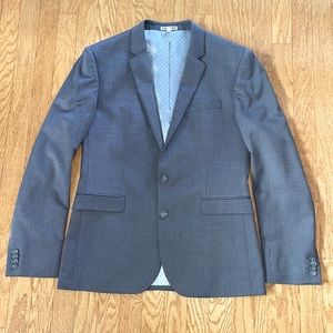 EXPRESS MENS SKINNY FIT INNOVATOR SUIT JACKET SPORT COAT SIZE 40R TWO BUTTON